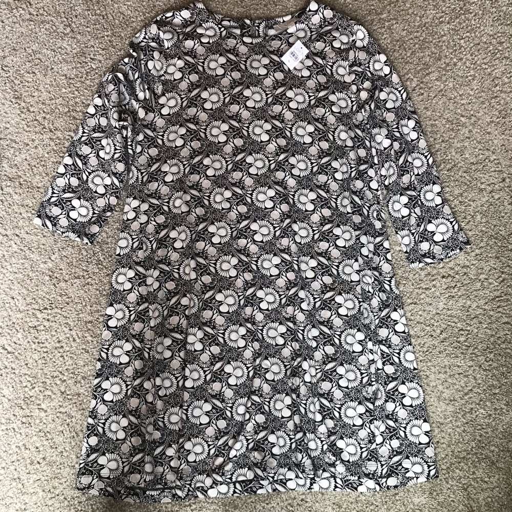 Loft 3/4 Sleeve Swing Dress
